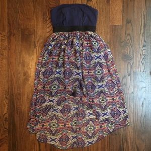 Xhilaration Tube Top High-low Dress XS